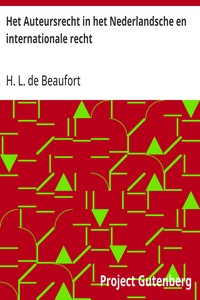 Cover of Het Auteursrecht in het Nederlandsche en internationale recht