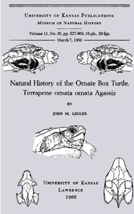 Cover of Natural History of the Ornate Box Turtle, Terrapene ornata ornata Agassiz