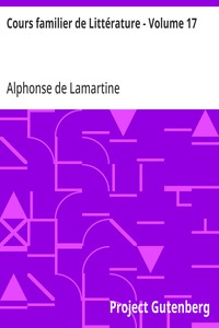 Cover of Cours familier de Littérature - Volume 17