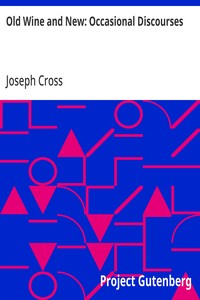 Cover of Old Wine and New: Occasional Discourses