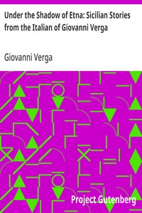 Cover of Under the Shadow of Etna: Sicilian Stories from the Italian of Giovanni Verga