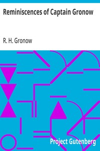 Cover of Reminiscences of Captain Gronow