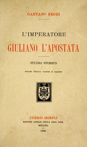 Cover of L'Imperatore Giuliano l'Apostata: studio storico