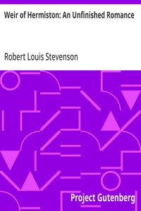 Cover of Weir of Hermiston: An Unfinished Romance