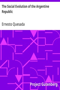 Cover of The Social Evolution of the Argentine Republic