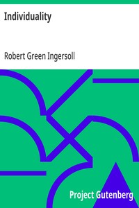 Cover of Individuality From 'The Gods and Other Lectures'