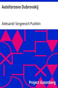 Cover of Aatelisrosvo Dubrovskij