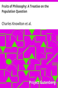 Cover of Fruits of Philosophy: A Treatise on the Population Question