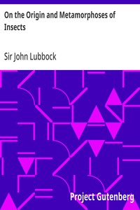 Cover of On the Origin and Metamorphoses of Insects