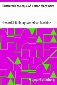 Cover of Illustrated Catalogue of Cotton Machinery