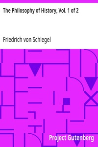 Cover of The Philosophy of History, Vol. 1 of 2
