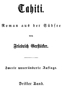 Cover of Tahiti: Roman aus der Südsee. Dritter Band.