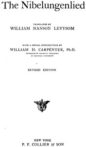 Cover of The Nibelungenlied Revised Edition