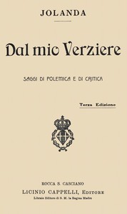Cover of Dal mio verziere : saggi di polemica e di critica