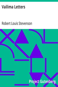 Cover of Vailima Letters Being Correspondence Addressed by Robert Louis Stevenson to Sidney Colvin, November 1890-October 1894
