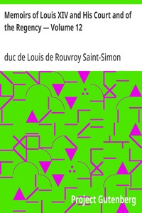 Cover of Memoirs of Louis XIV and His Court and of the Regency — Volume 12