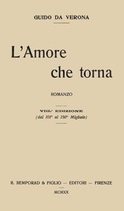 Cover of L'amore che torna: romanzo