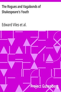 Cover of The Rogues and Vagabonds of Shakespeare's Youth Awdeley's 'Fraternitye of vacabondes' and Harman's 'Caveat'