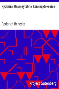 Cover of Kyökissä: Huvinäytelmä 1:ssä näytöksessä