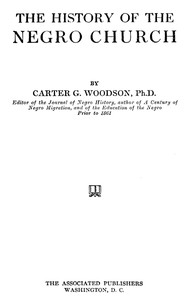 Cover of The History of the Negro Church