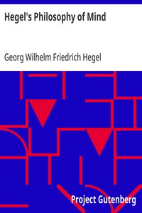 Cover of Hegel's Philosophy of Mind