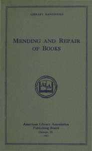 Cover of Mending and Repair of Books