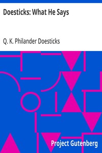 Cover of Doesticks: What He Says