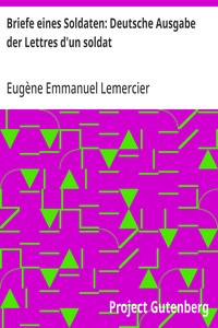 Cover of Briefe eines Soldaten: Deutsche Ausgabe der Lettres d'un soldat