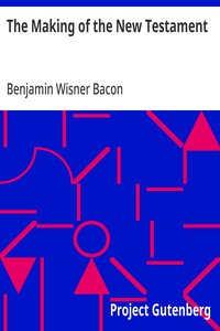 Cover of The Making of the New Testament