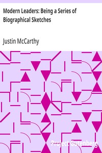 Cover of Modern Leaders: Being a Series of Biographical Sketches