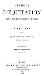 Cover of Méthode d'équitation basée sur de nouveaux principes