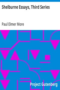 Cover of Shelburne Essays, Third Series