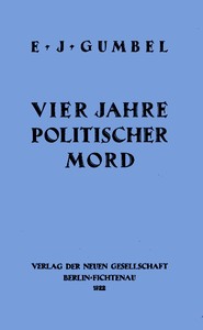 Cover of Vier Jahre Politischer Mord