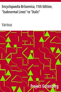 Cover of Encyclopaedia Britannica, 11th Edition, "Isabnormal Lines" to "Italic" Volume 14, Slice 8