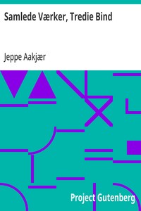 Cover of Samlede Værker, Tredie Bind