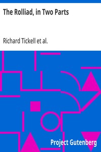 Cover of The Rolliad, in Two Parts Probationary Odes for the Laureatship & Political Eclogues
