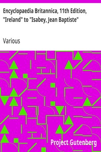 Cover of Encyclopaedia Britannica, 11th Edition, "Ireland" to "Isabey, Jean Baptiste" Volume 14, Slice 7