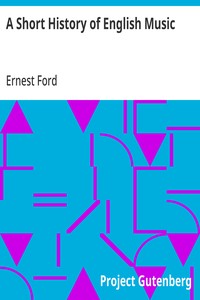 Cover of A Short History of English Music