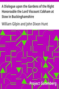 Cover of A Dialogue upon the Gardens of the Right Honorouble the Lord Viscount Cobham at Stow in Buckinghamshire