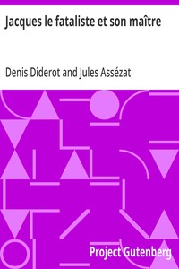 Cover of Jacques le fataliste et son maître