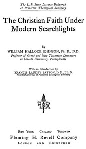 Cover of The Christian Faith Under Modern Searchlights