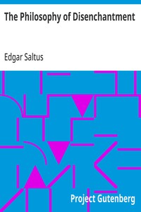 Cover of The Philosophy of Disenchantment