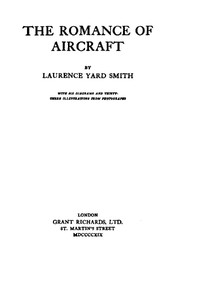 Cover of The Romance of Aircraft