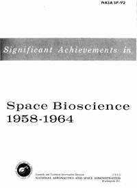 Cover of Significant Achievements in Space Bioscience 1958-1964