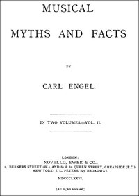 Cover of Musical Myths and Facts, Volume 2 (of 2)
