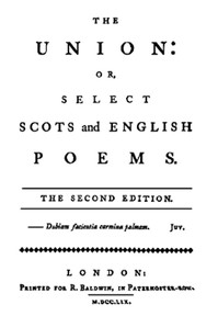 Cover of The Union: Or, Select Scots and English Poems