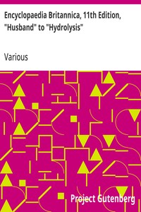 Cover of Encyclopaedia Britannica, 11th Edition, "Husband" to "Hydrolysis" Volume 14, Slice 1