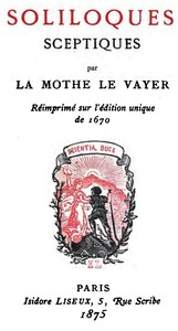 Cover of Soliloques sceptiques