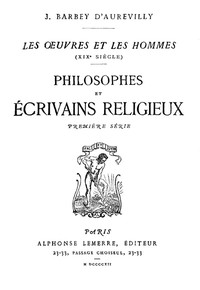 Cover of Philosophes et Écrivains Religieux