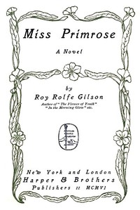 Cover of Miss Primrose: A Novel